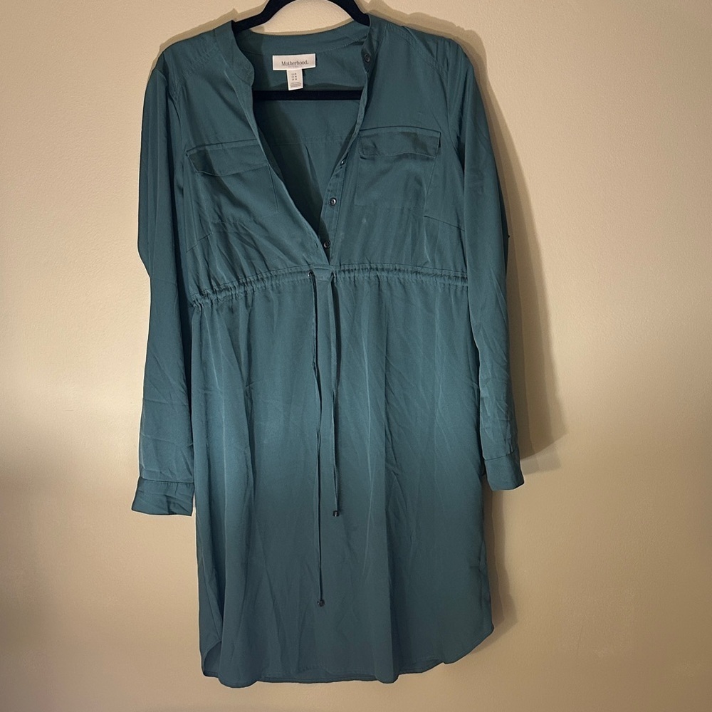 Motherhood Teal Maternity Tunic
